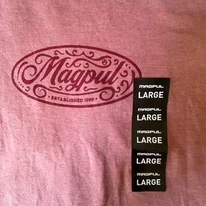 Magpul Ladies Long Sleeve Tee T-Shirt Rodeo Blend Fabric, Pink Heather, L